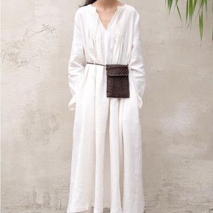 Linen Pintuck Dress— Open house projects